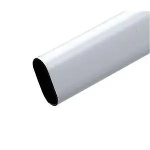 Roede ovaal gelakt wit ijzer 120cm 10pp