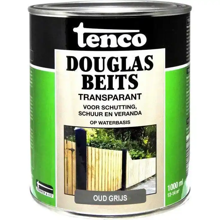 Tenco Douglas Beits transparant oud grijs 1 liter