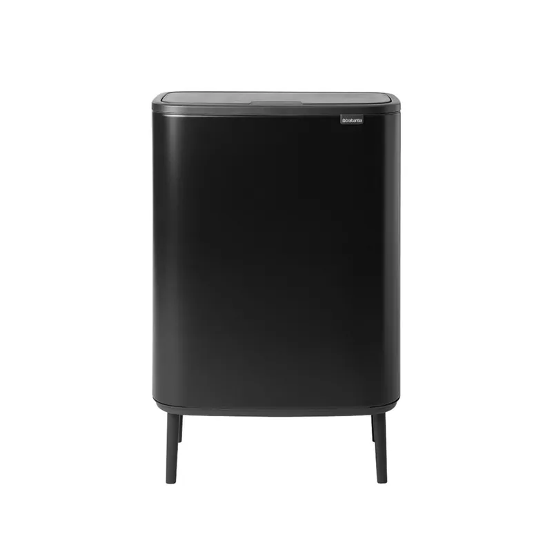 Brabantia Bo Touch Bin Hi afvalemmer 2x 30 ltr. Matt Zwart