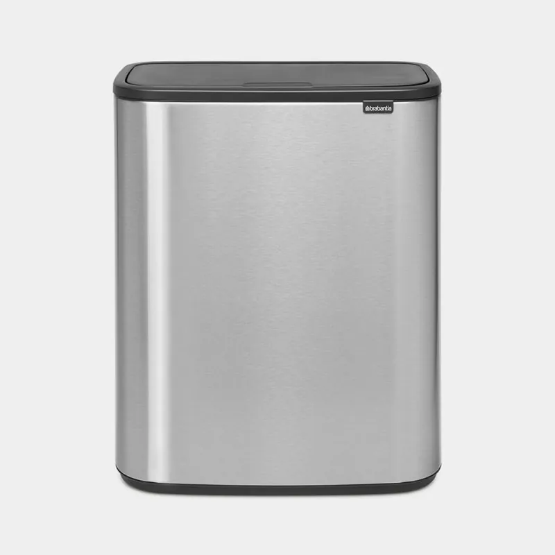 Brabantia Bo Touch Bin afvalemmer 2x 30 ltr. Matt Steel Fingerprint Proof