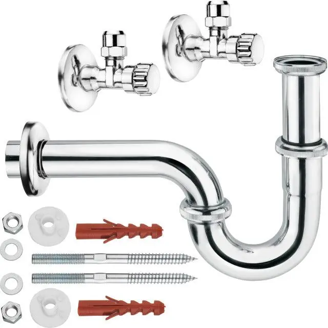 Cornat complete installatieset sifon chroom