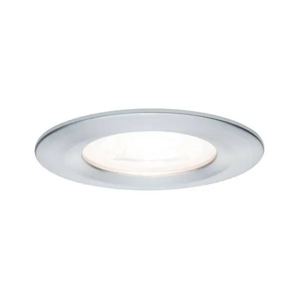 Paulmann EBL set Nova rond stijf LED IP44 1x6,5W 2700K 230V GU10 51mm Alu ged/Alu