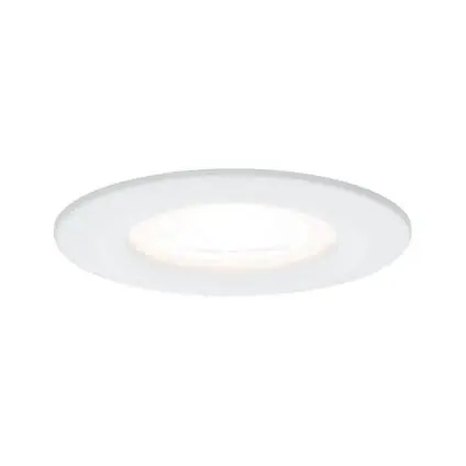 Paulmann EBL set Nova rd stijf LED IP44 3-stapdim 1x6,5W 230V GU10 51mm wit mat/alu