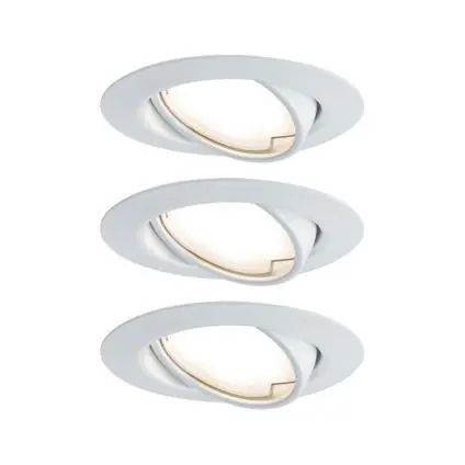 Paulmann EBL Base Coin LED zwenkbaar 3x5W 230V 51mm wit/metaal