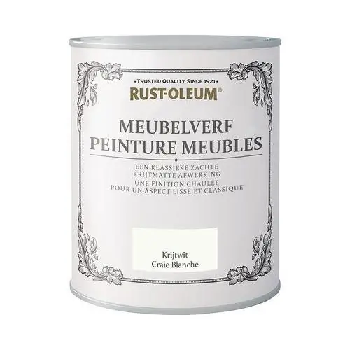 Rust-Oleum Chalky Finish meubelverf krijtwit 125 ml.