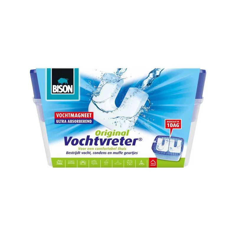 Bison vochtvreter original 900g met 2 navullingen