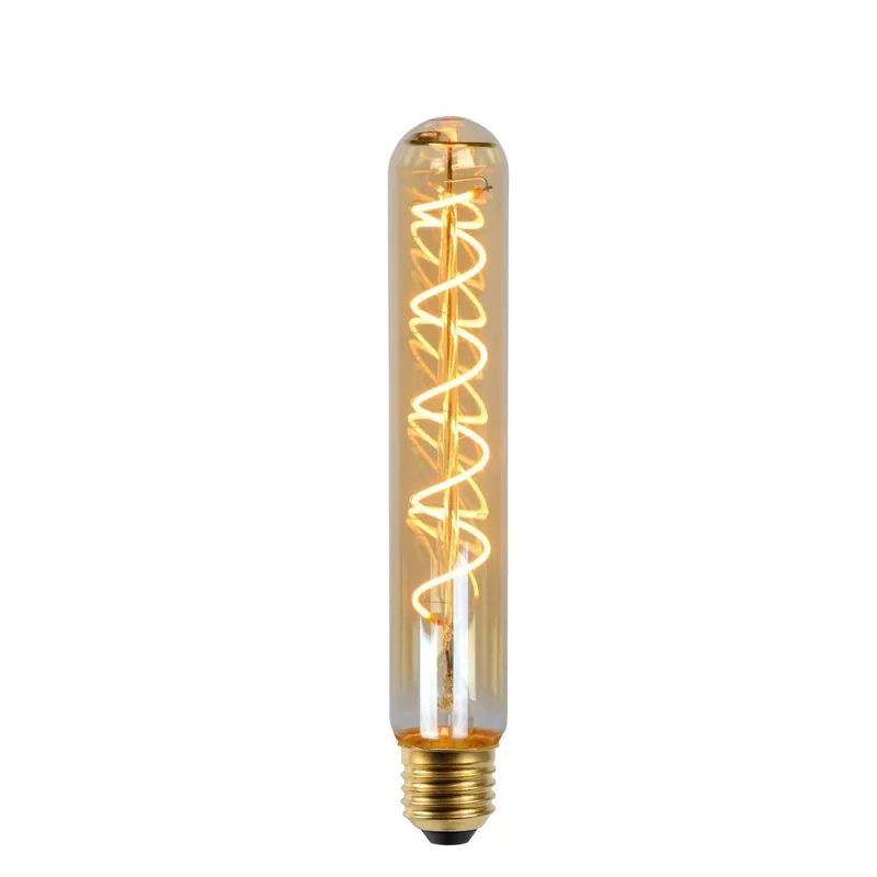 Lucide LED filament lamp Ø3,2x20cm E27 5W amber dimbaar