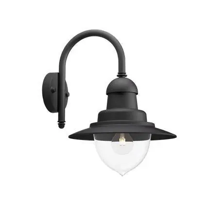 Raindrop wandlamp black 1x60W 230V