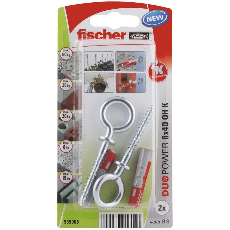 Fischer DUOPOWER 8x40 met ooghaak