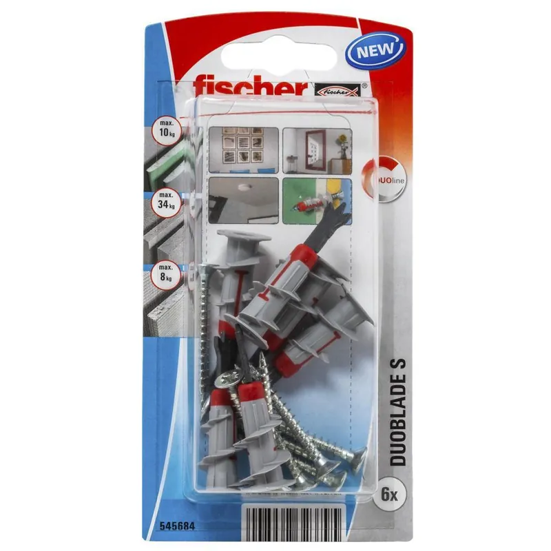 Fischer Gipsplaatplug DUOBLADE S met schroef