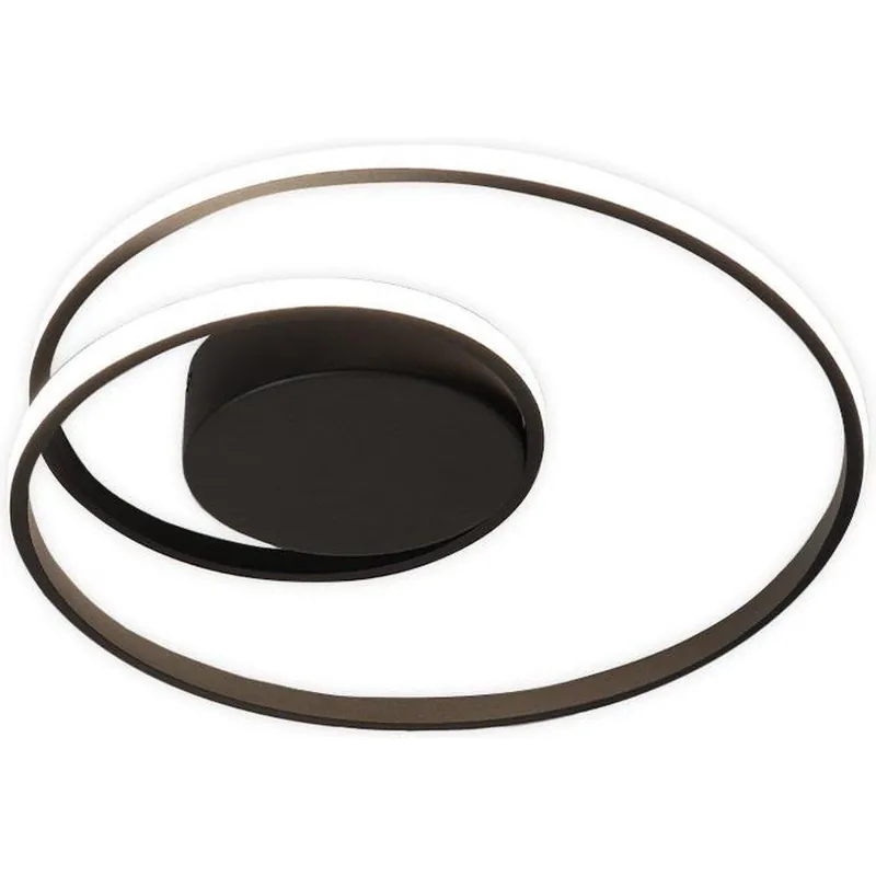 Reality plafondlamp Zibal Ø39cm zwart