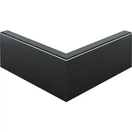 Maclean plinthoek zwart Classic Robuust buitenhoek 18x75 mm.