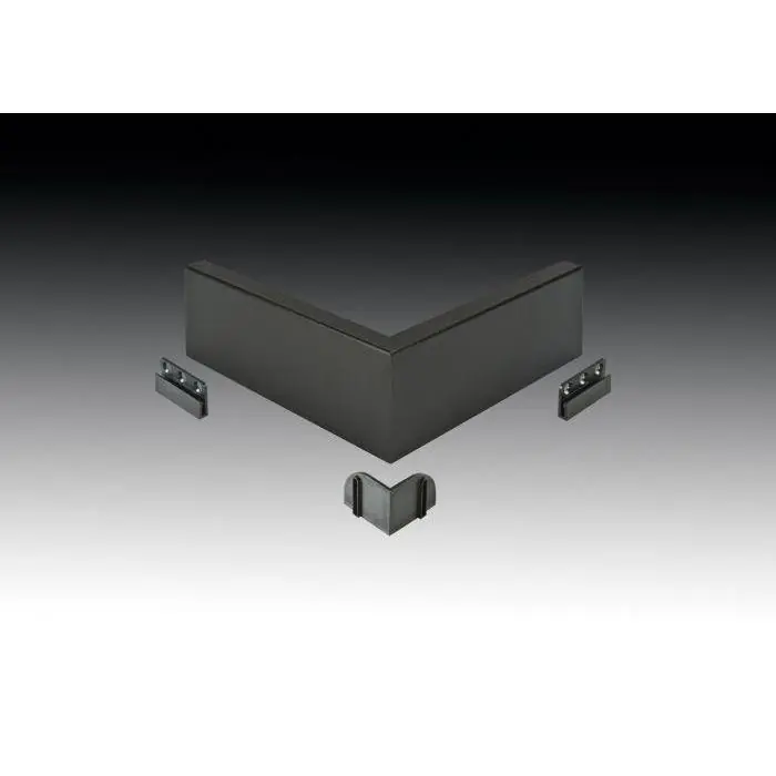 Maclean plinthoek robuustplint buitenhoek zwart 15x65mm