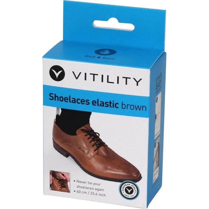 502504_Vitility schoenveters elastisch - bruin