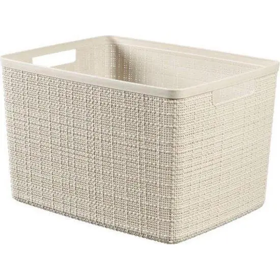 Curver Jute mandje L 20 liter offwhite
