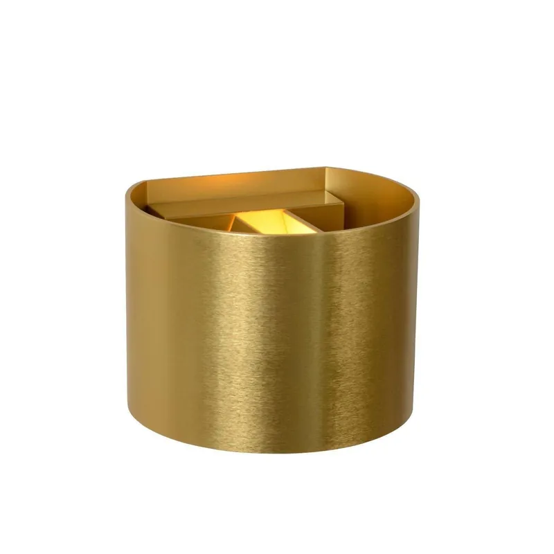 Lucide Xio wandlamp LED dimbaar G9 1x3,5W 2700K mat goud/messing