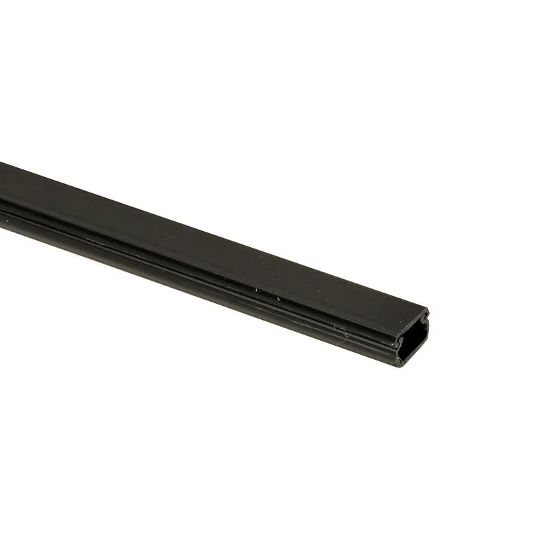 Tack snoergoot 15x10mm + tape zwart 2 meter