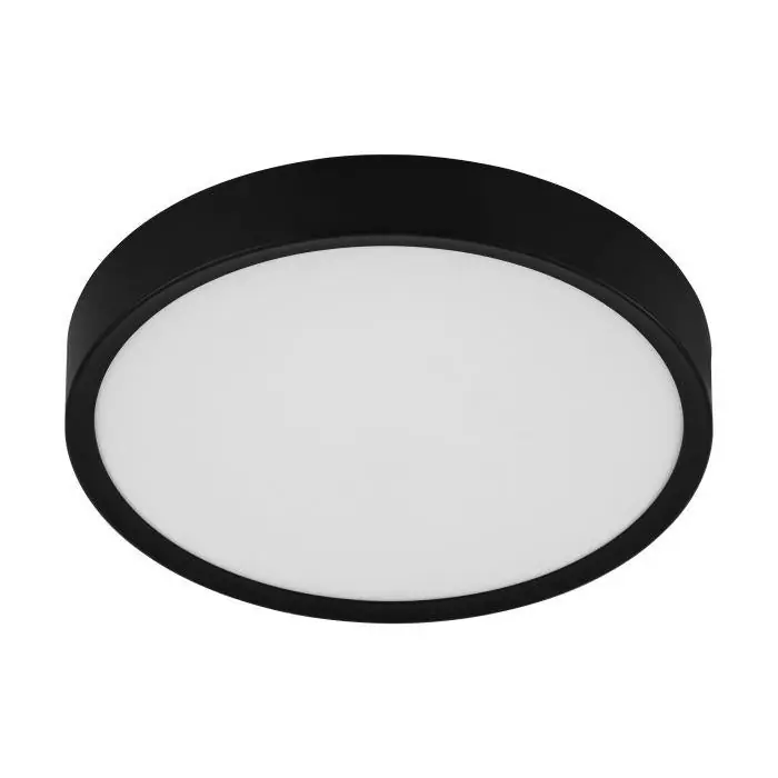 LED WAND/PLAFONDLAMP MUSURITA 2000LM ?340 ZWART/WIT
