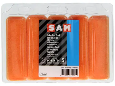 SAM Flock lakroller acryl 10cm – 5 stuks