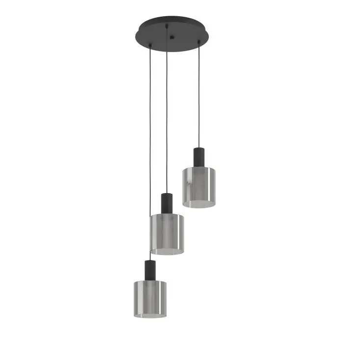 Eglo hanglamp Gorosiba 3xE27 zwart