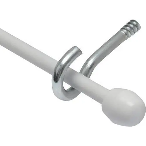 Intensions kk spiraal + knop + haak SR wit PE 150cm 10pp