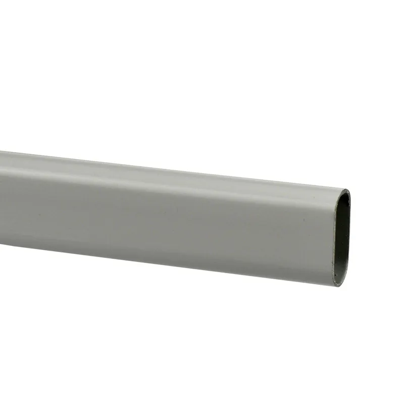 Roede ovaal gelakt wit ijzer 90cm 10pp