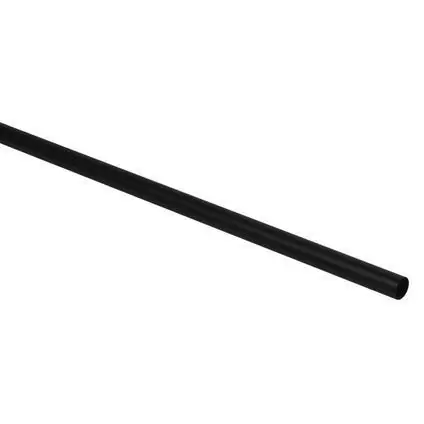 Roede zwart mat 20mm 200cm 3pp
