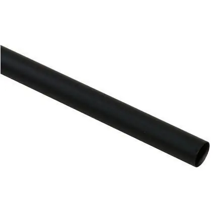 Roede zwart mat 20mm 120cm 3pp