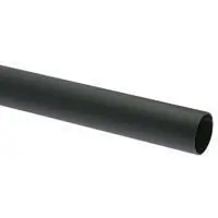 Roede industrieel zwart mat 28mm 240cm 3pp