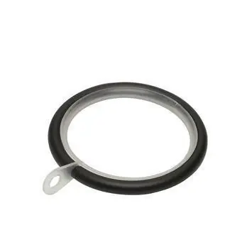 Intensions ring rond & Clip zwart mat 20mm 3pp (10 stuks)