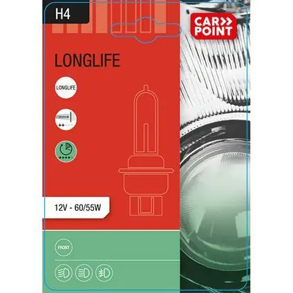 Carpoint Longlife Autolamp H4 12V 60/55W