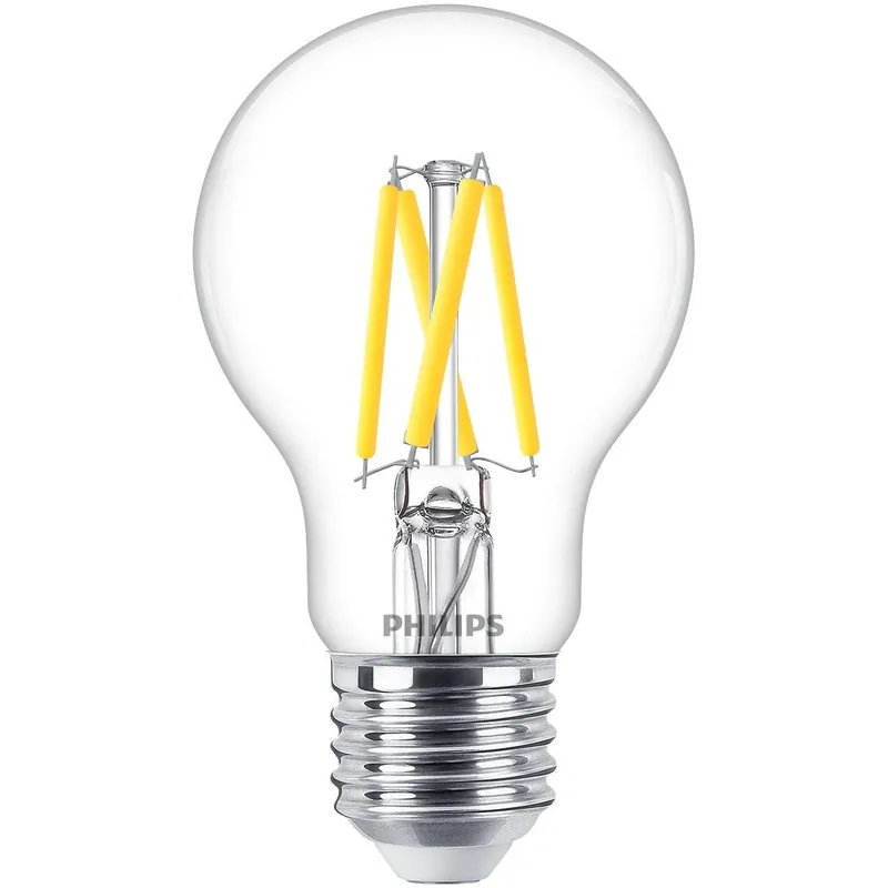 Philips LED lamp transparant E27 3,4W (40W) warm wit dimbaar