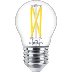 Philips LED kogellamp transparant E27 2,5W (25W) warm wit dimbaar