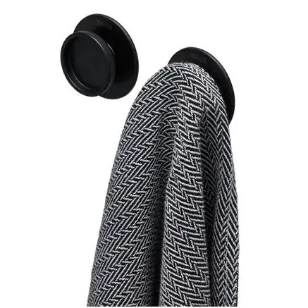 Tiger Tess handdoekhaken zwart (2 stuks)