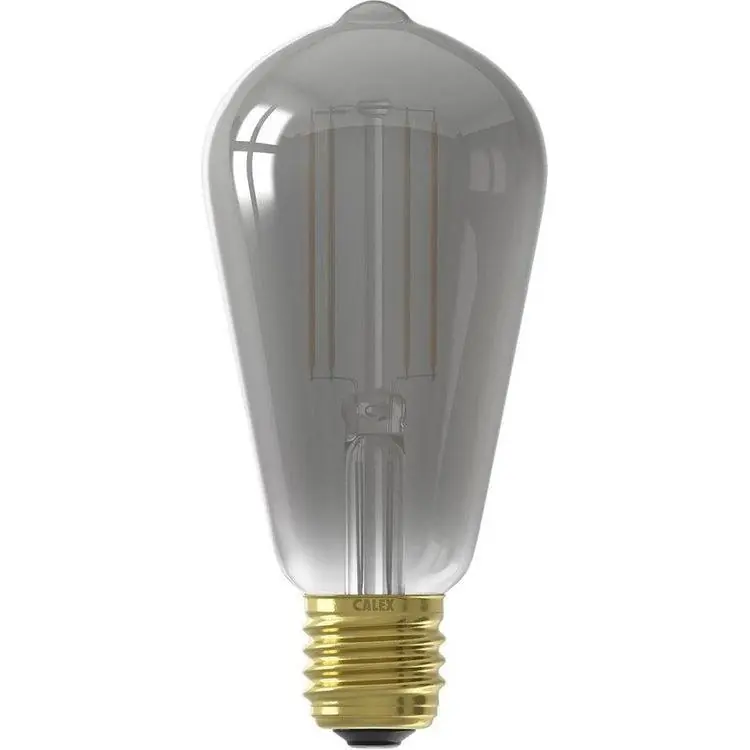 CALEX Smart LED Filament Smokey Rustieklamp ST64 220-240V 7W 400lm 1800K E27 energielabel A
