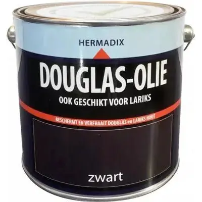 Hermadix Douglas-olie zwart 2,5 liter