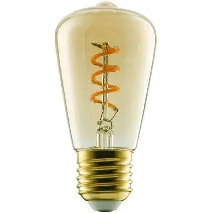 Eglo lichtbron LED lamp E27 ST48 4W 2000K amber