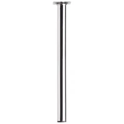 Duraline meubelpoot rond staal 3x40cm chroom 4pp