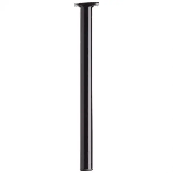 Duraline meubelpoot rond staal 3x40cm zwart 4pp