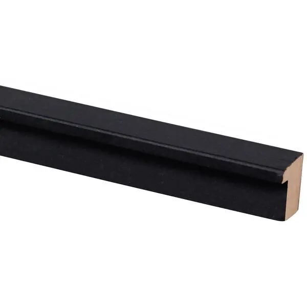 Decowall akoestisch eindprofiel zwart 260cm