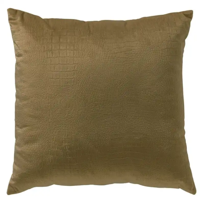 Dutch Decor sierkussen Croco Military Green 40×40 cm