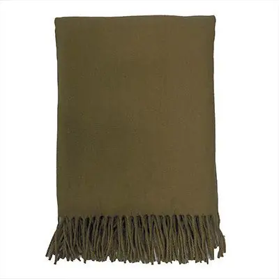 Dutch Decor plaid Jose Military Olive B140 × H180 cm