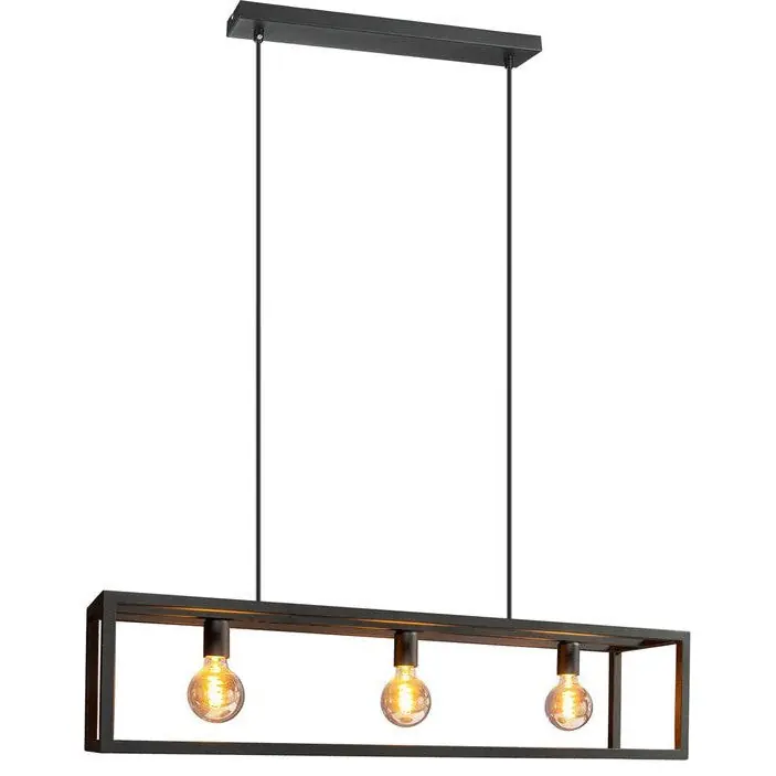 Eglo hanglamp Blackcrown 3xE27 zwart