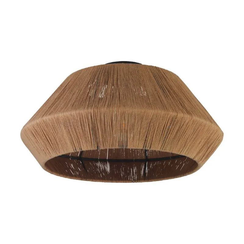Eglo Alderney plafondlamp 1xE27 zwart/bruin