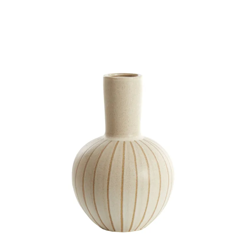 Light & LivingVaas deco ?28,5x42 cm ULLOA keramiek mat zand+bruin