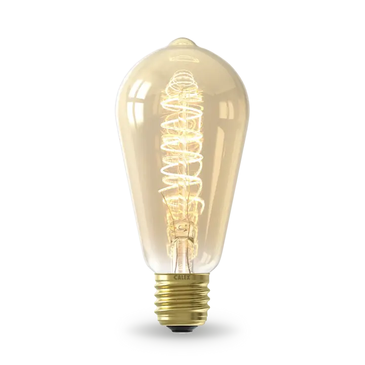 Calex LED Flex rustieklamp E27 3,8W goud dimbaar