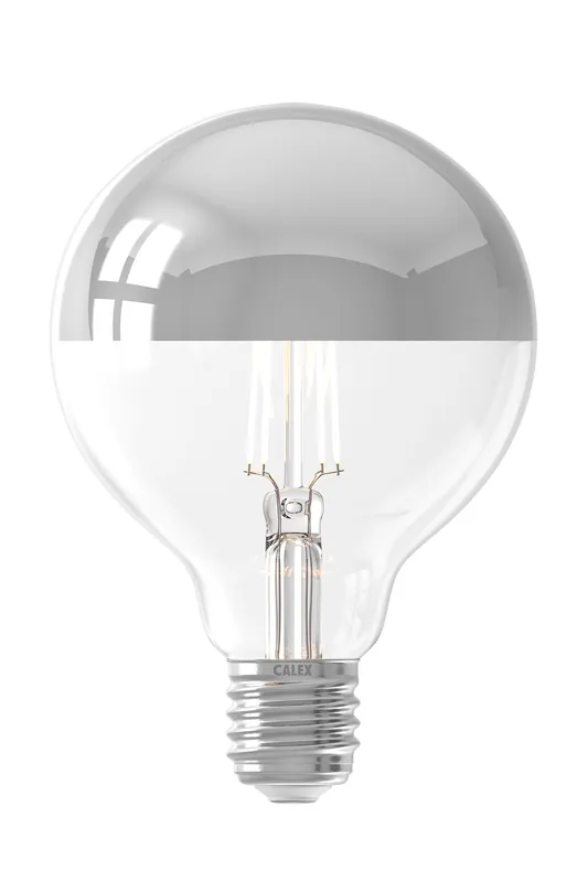 Calex LED kopspiegellamp E27 3,5W G95 chroom dimbaar