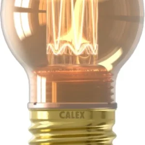 Calex LED Crown kogellamp E27 2.3W goud dimbaar
