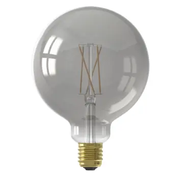 CALEX Smart Globe G125 Smokey 220-240V 7W 400lm 1800K E27 dimbaar met app