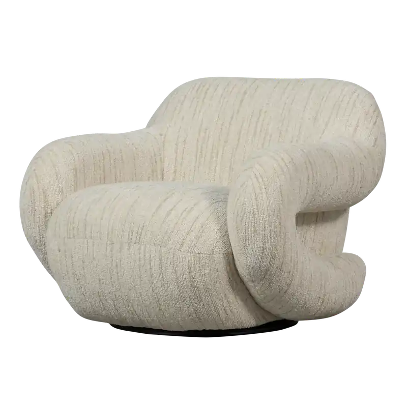 WOOOD Folke fauteuil chenille naturel melange
